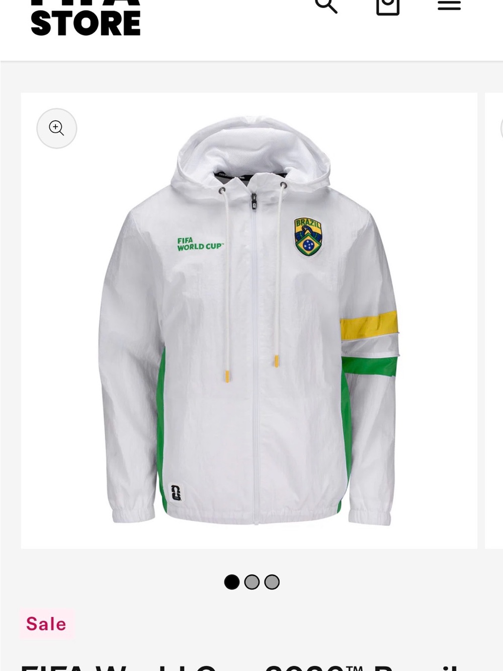 FIFA World Cup 2026™ Brazil Packable Windbreaker - NWT